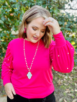 Pearl Embellished Top