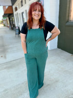 Sleeveless Solid Urban Ribbed Jumpsuit