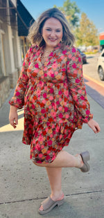 Molly Floral Tiered Mini Dress