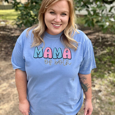 Mama Of Both Tee On Comfort Colors