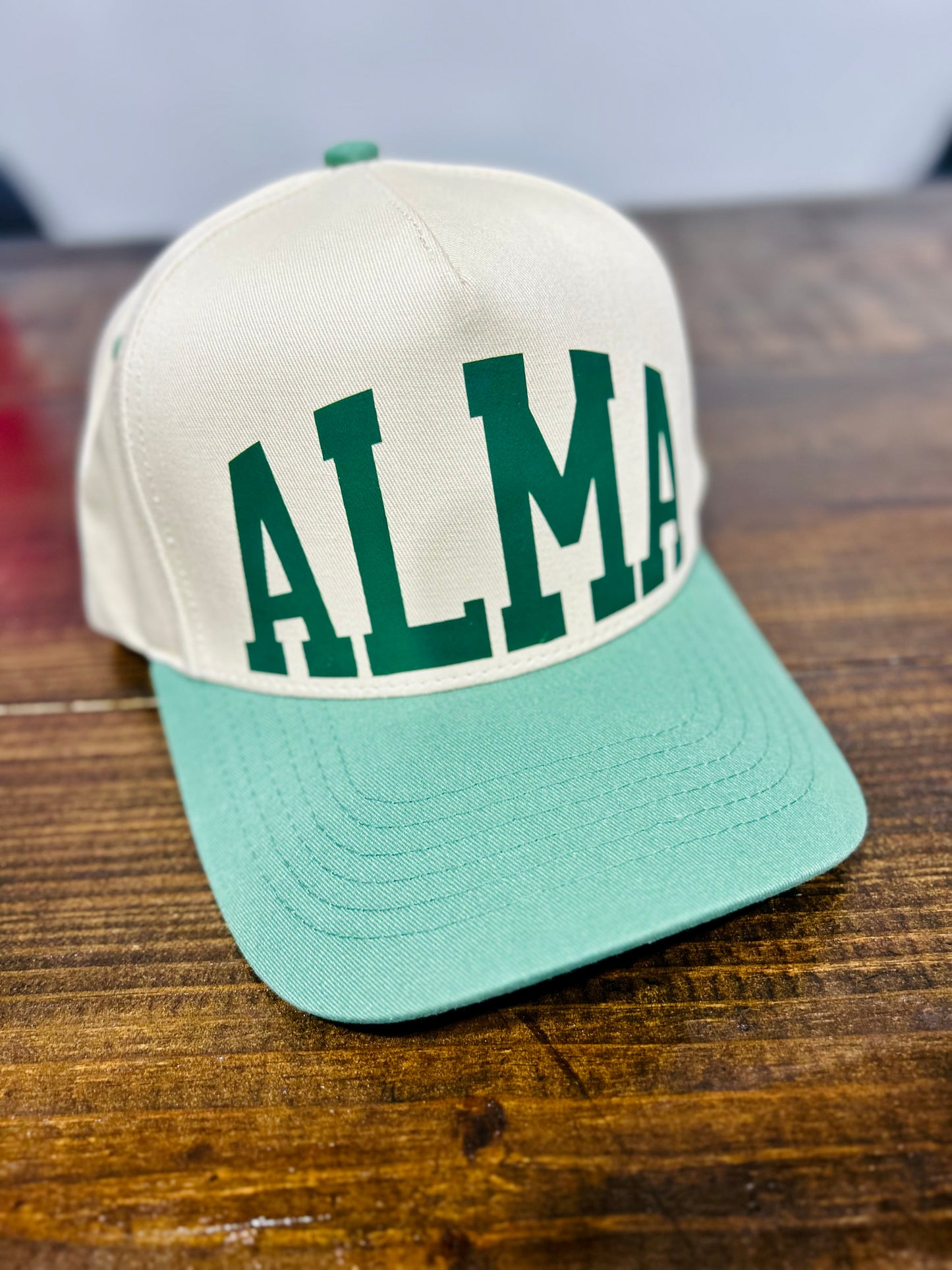 Alma Varsity Twill Hat in Sage
