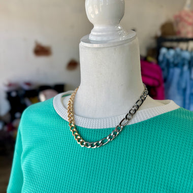 Duo Color Chain Necklace