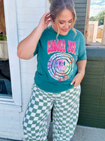 Olivia Checkered Barrel Pants