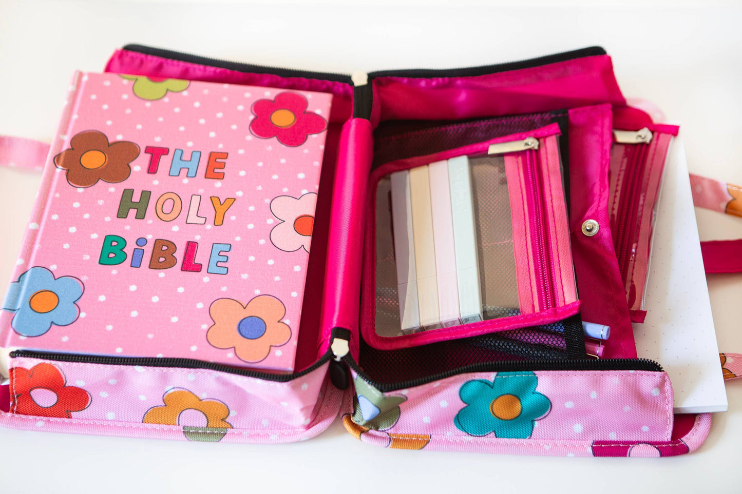 Dots + Daisies Bible Bag