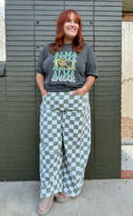 Olivia Checkered Barrel Pants
