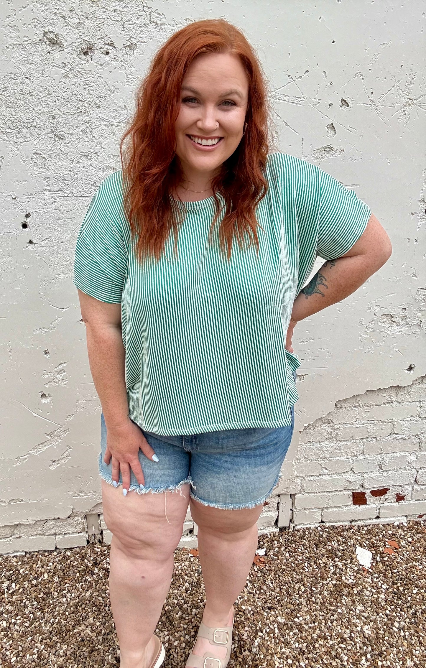 Harper Midrise Denim Shorts
