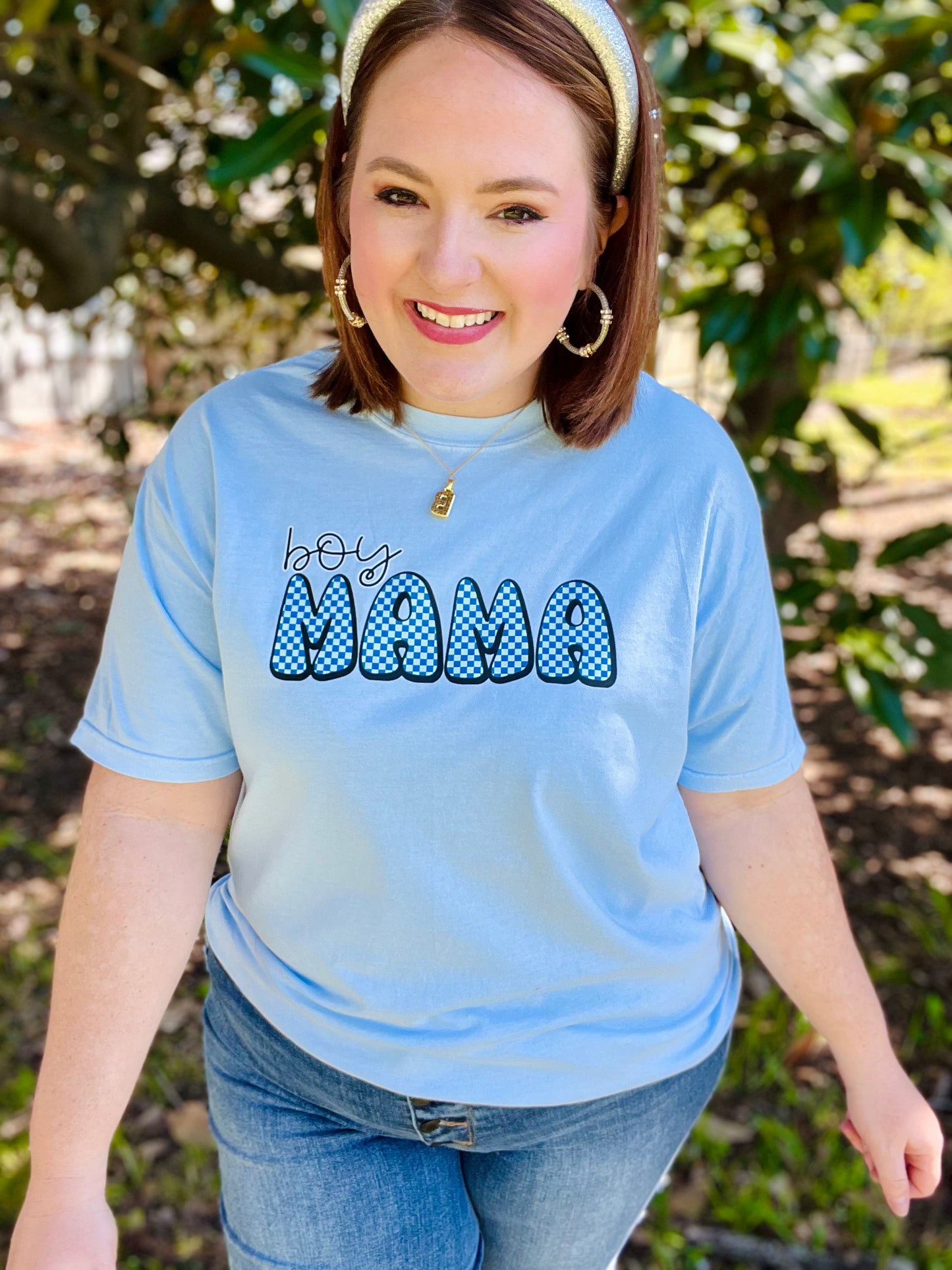 Boy Mama Tee On Comfort Colors