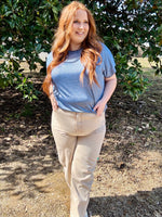 Allison Barrel Legged Washed Denim