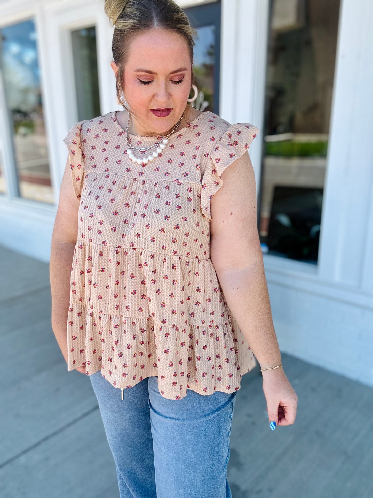 Baby Floral Tiered Top