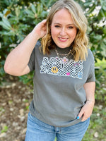 Checkered Mama Tee