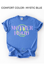 Neon Mothered Hood Tee on Comfort Color (Multiple Colors)
