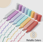 Glitter Highlighters - 8 Pack Set