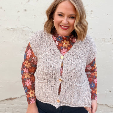 Sandra Button Down Sweater Vest