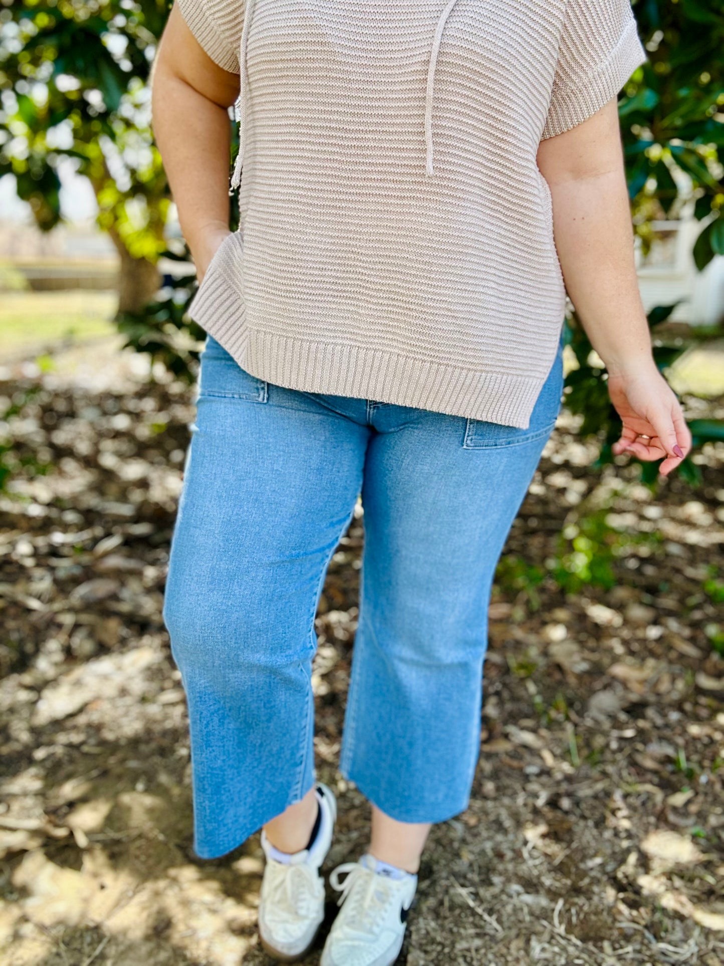 Mindy High Rise Wide Leg Vervet Jeans