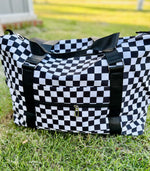 Checkered Travel Duffel (Multiple Colors)
