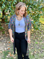 Multicolor Sequin Duster