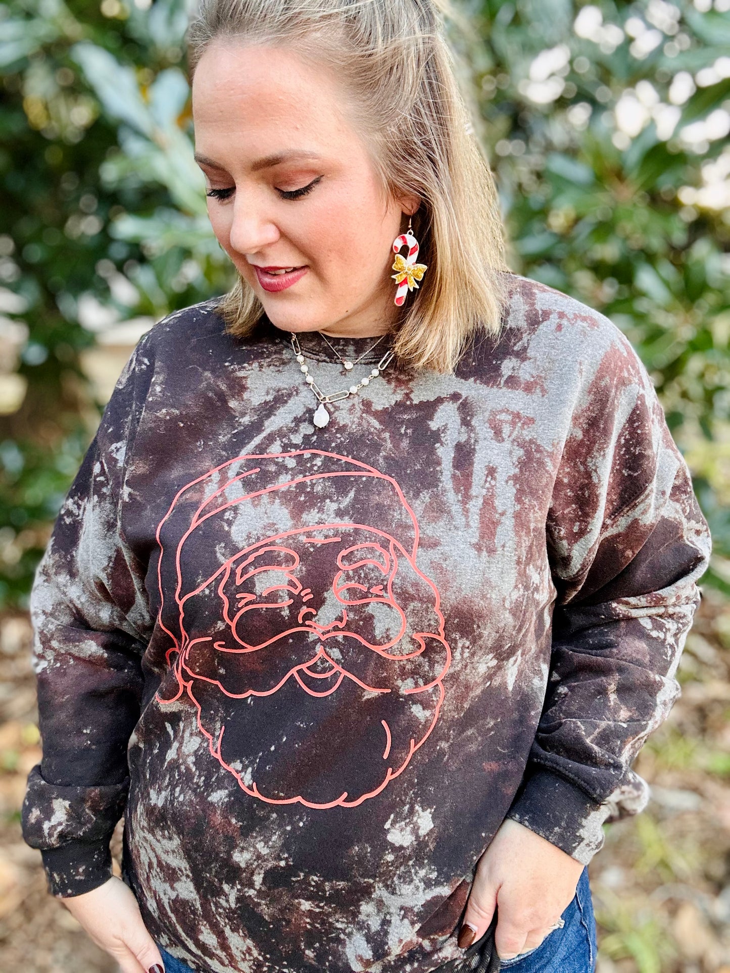 Santa Classic Bleached Sweatshirt