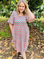 Georgia Geo Print Dress