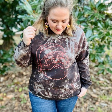 Santa Classic Bleached Sweatshirt