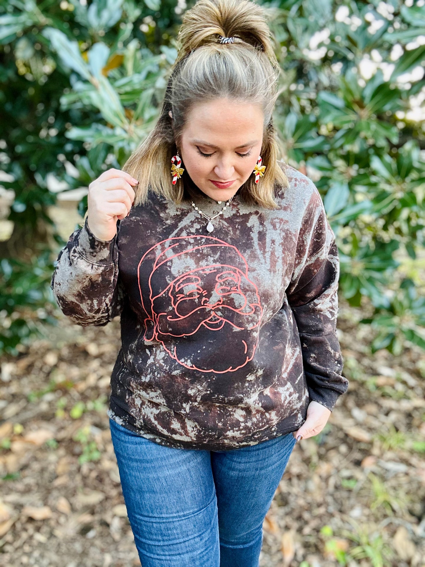 Santa Classic Bleached Sweatshirt