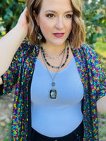 Multicolor Sequin Duster