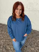 Jasmine High Low Top in Blue
