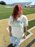 Faux Glitter Checkered School Spirit Tee (Customizable)
