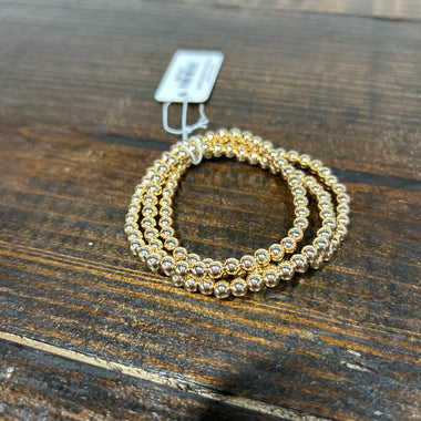 Set of Three Metal Tone Bracelets (Multiple Colors)