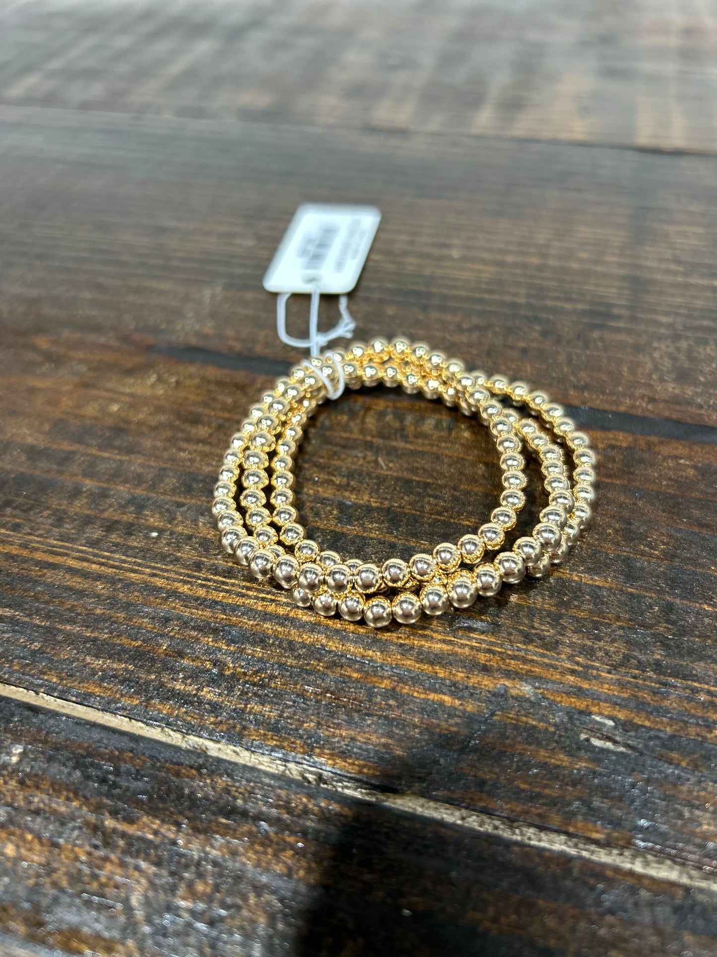Set of Three Metal Tone Bracelets (Multiple Colors)