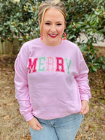 Merry Graphic on Pink