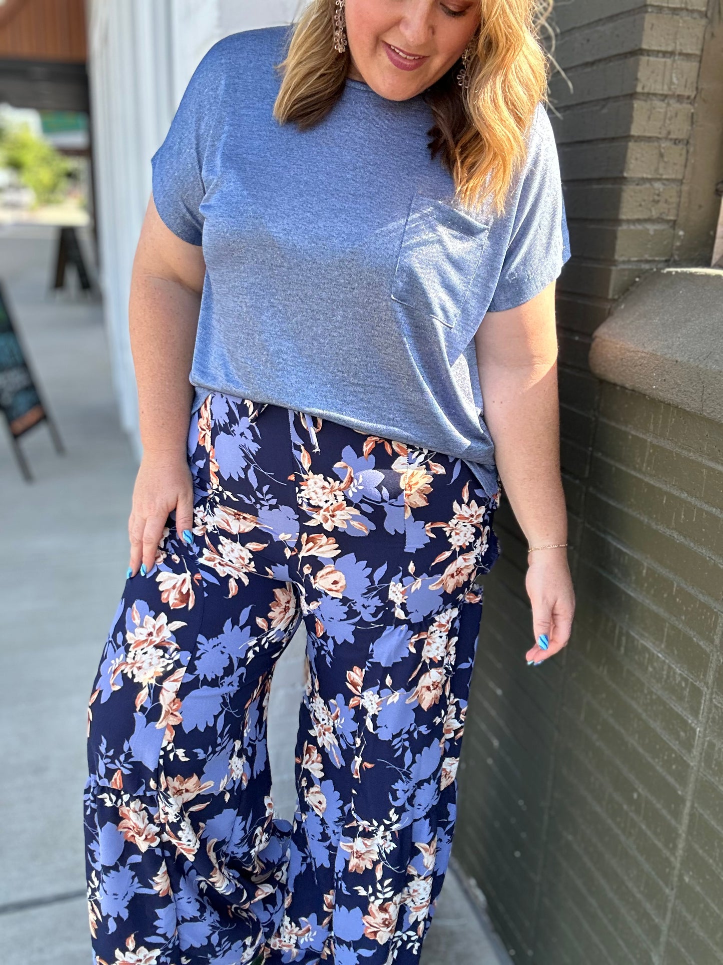 Katie Floral Wide Leg Pant