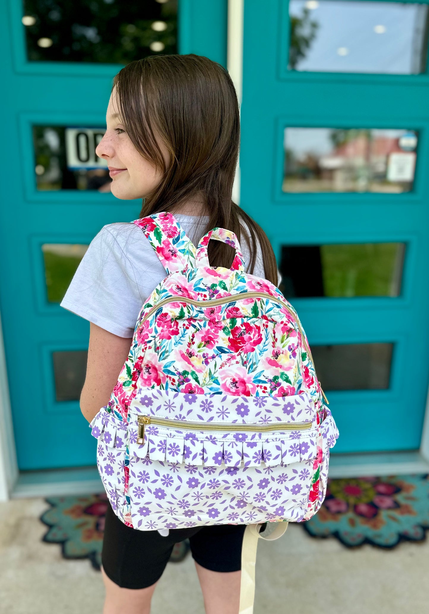 Ruffle School Backpack