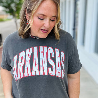 Floral State Cropped Tee