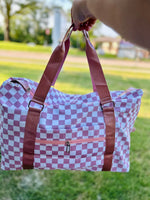 Checkered Travel Duffel (Multiple Colors)