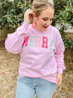 Merry Graphic on Pink