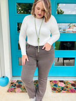 Judy Blue Dark Brown 90’s Straight Hem Jeans