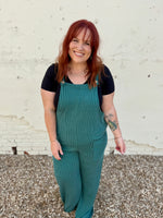 Sleeveless Solid Urban Ribbed Jumpsuit