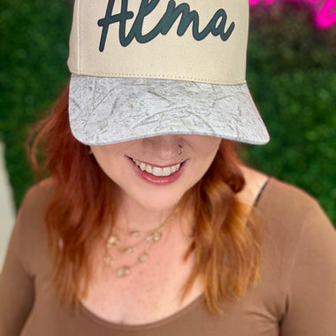 School Spirit Trucker on White Camo