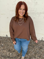 Jasmine High Low Top in Chocolate