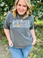 Checkered Mama Tee