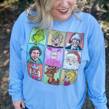 Christmas Classics Long Sleeve on Blue