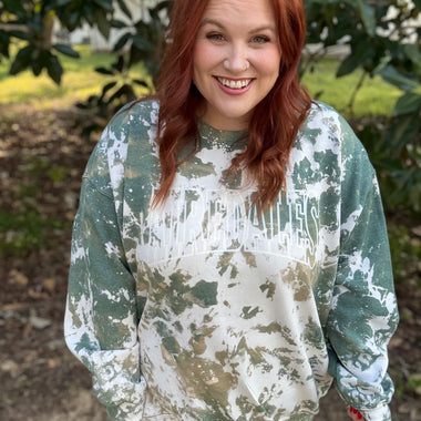 School Spirit Bleached Sweatshirt (any school, any color)