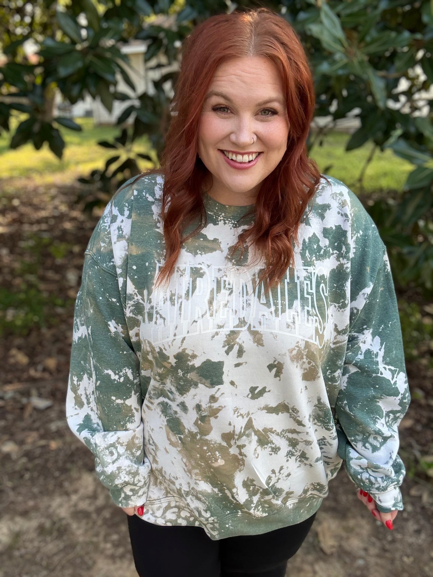 School Spirit Bleached Sweatshirt (any school, any color)