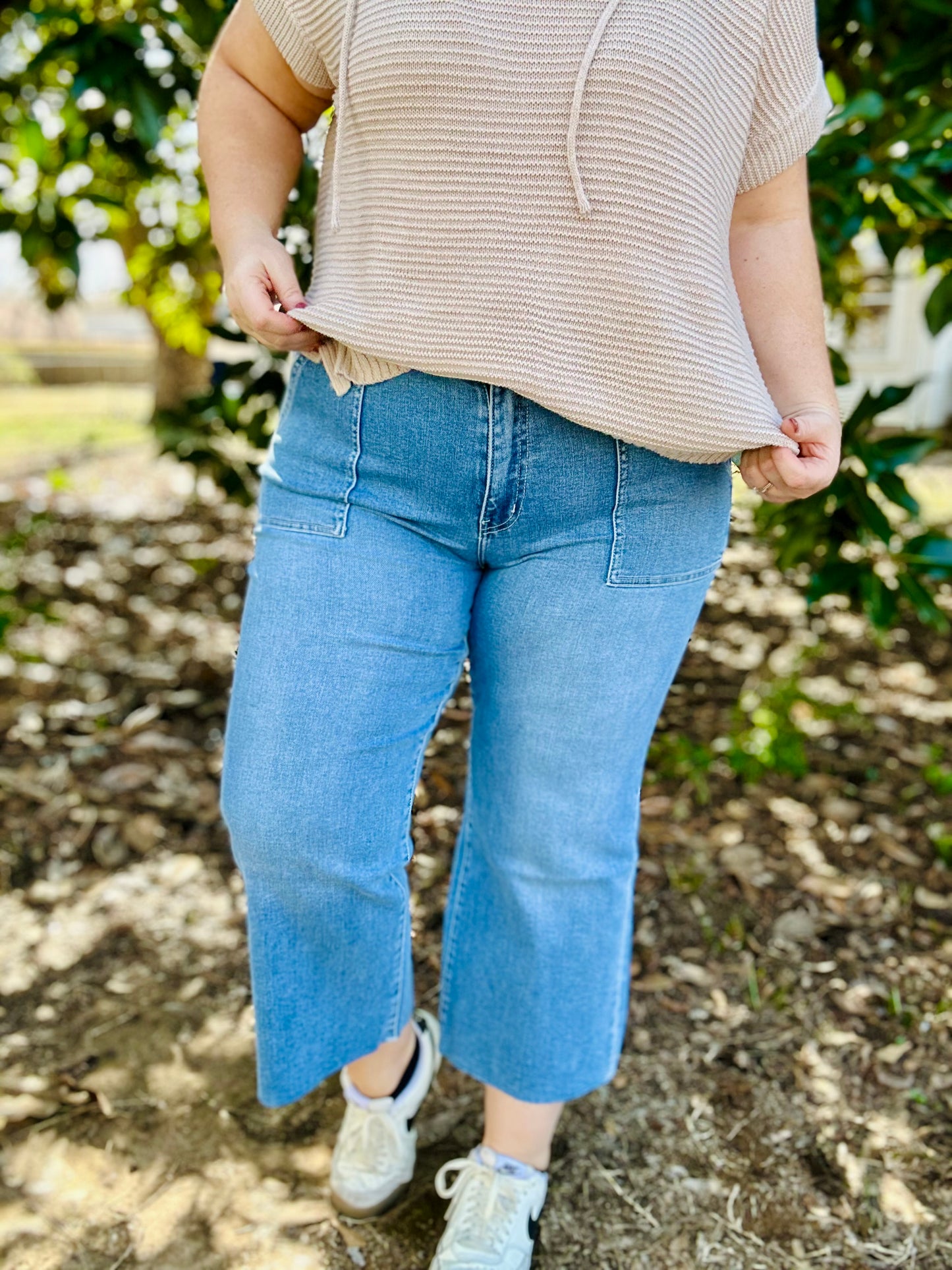 Mindy High Rise Wide Leg Vervet Jeans