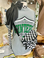 Double Zipper Checkered Bum Bag