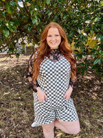 Amelia Checkered Romper