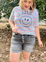 Be Kind Striped Graphic Tee