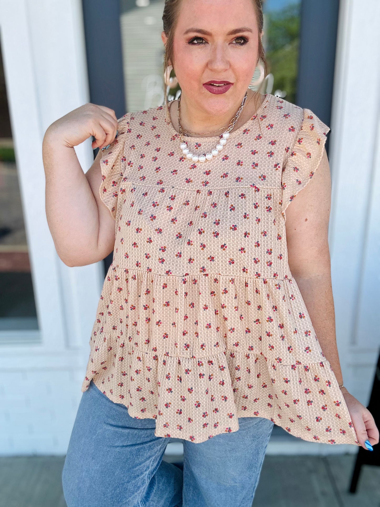 Baby Floral Tiered Top