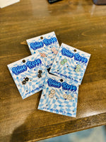 Stacked Flower Stud Earrings (Multiple Colors)