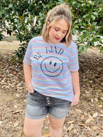 Be Kind Striped Graphic Tee